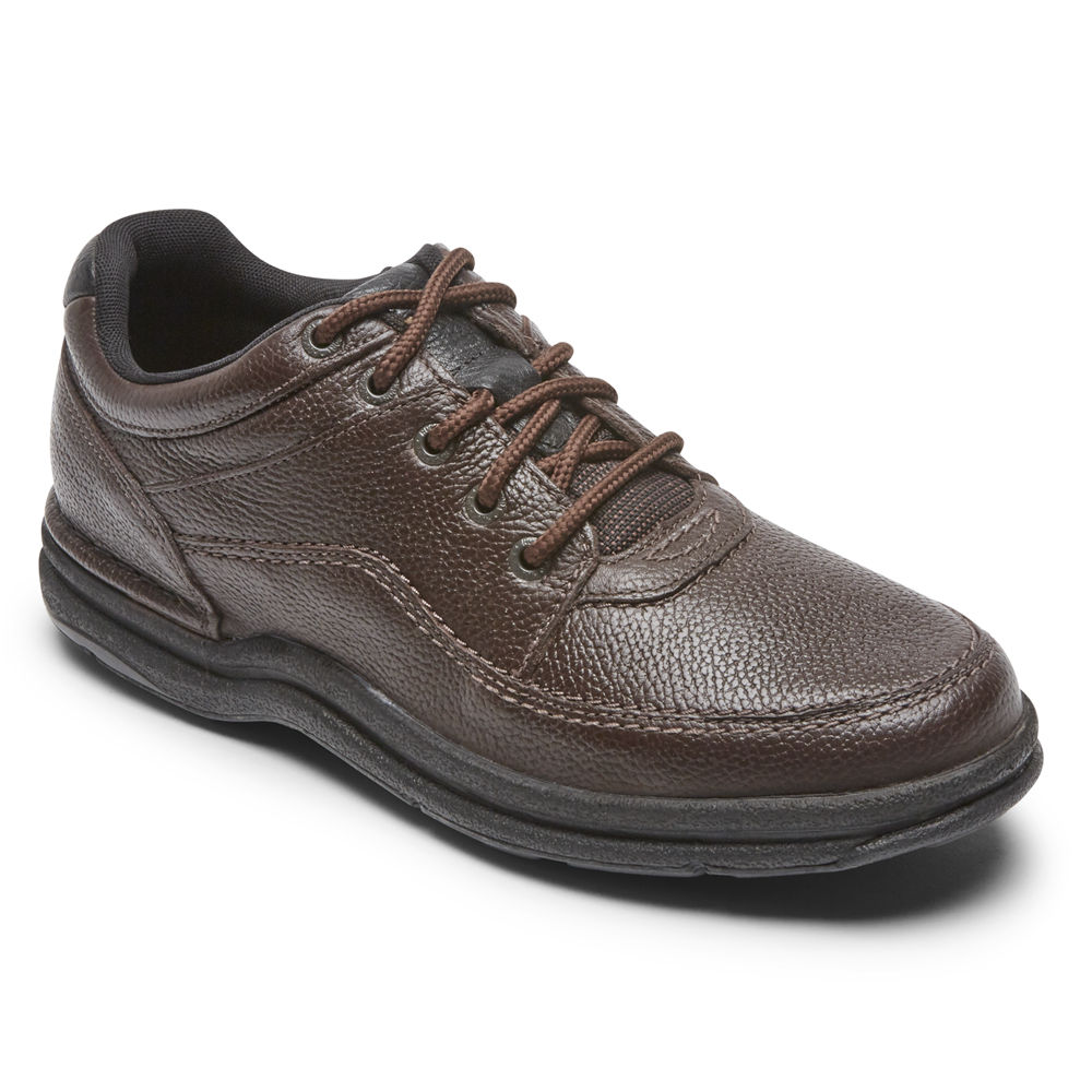 Zapatillas Rockport Hombre Mexico - World Tour Classic Shoe Marrom - NVXQP8104